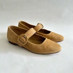 M. GEMI The Adelina Suede Mary Janes Ballet flats Size 6.5